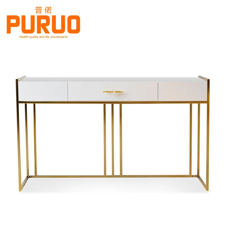 Modern Wooden Console Table Black or White Cabinet for Living Furniture