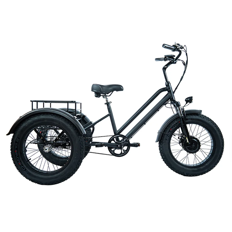 Anlochi Us Warehouse Delivery Cargo Ebike Fat Tire Electric Tricycle ...