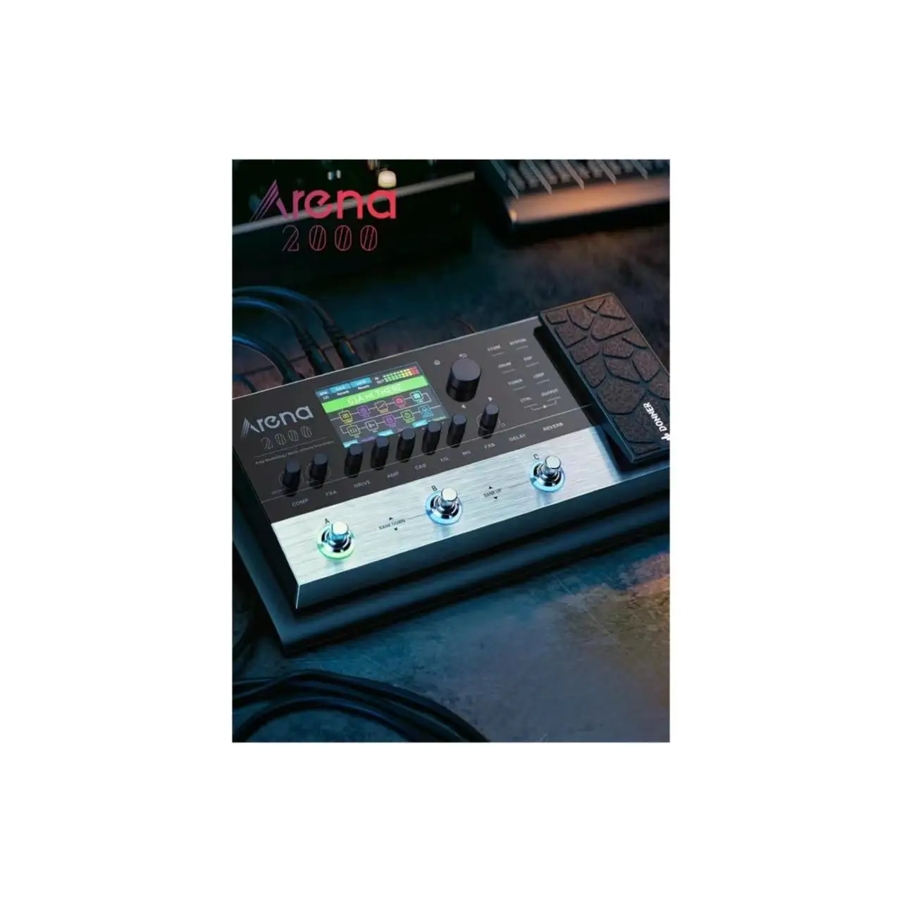 Donner Arena2000 Pedale Multieffetto Per Chitarra - 278 Effetti, 100 IR, Looper E Drum Machine Per Studio E Palco - Foto 7