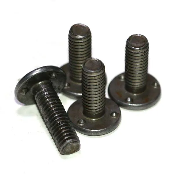 China manufacture m6 x 25 Inox Iron Plain Finish Flat Head projection Weld Screw DIN 34817