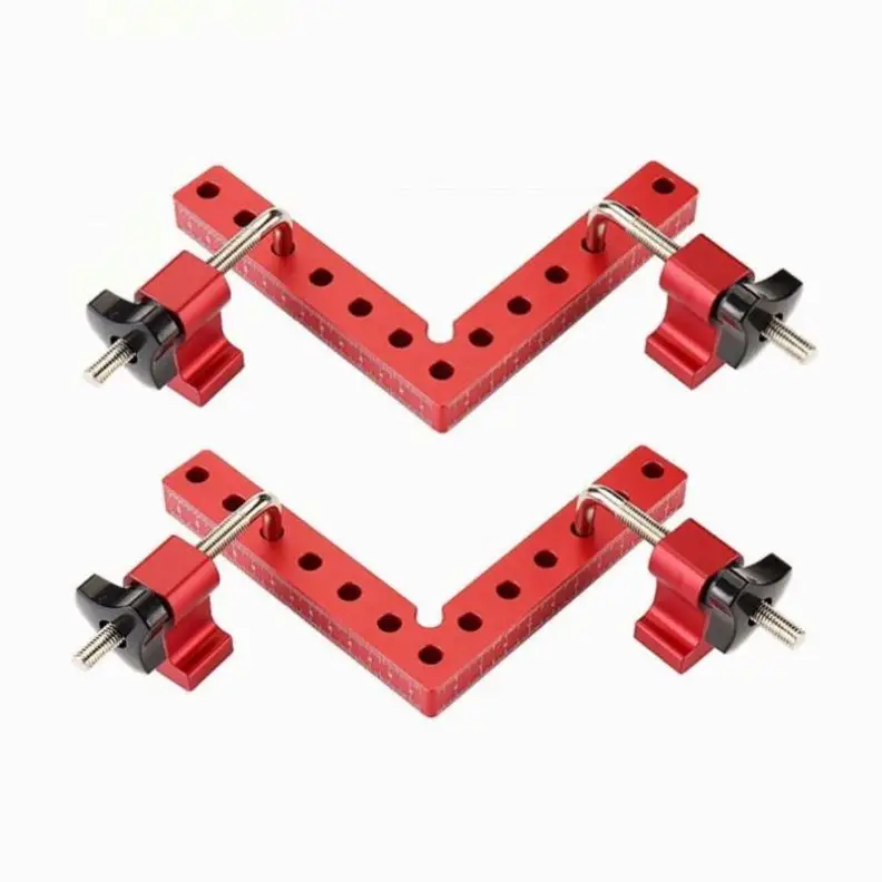 TEBAK 90 Degree Positioning Squares Woodworking Carpenter Corner Clamping Square Tool for Picture Frame Box Cabinets Drawers