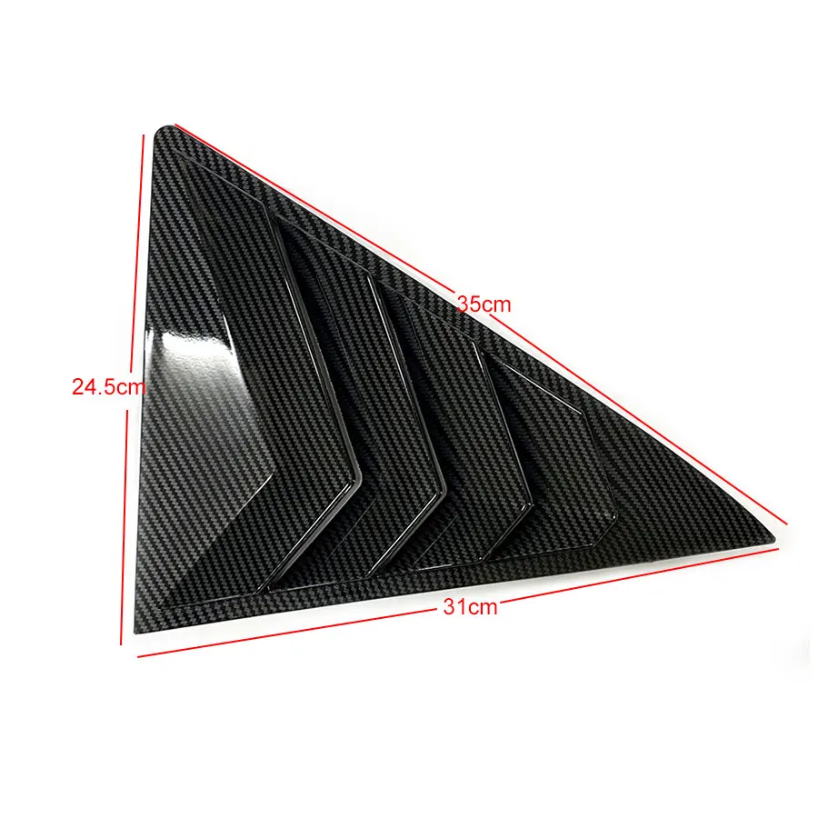 product car side rear window carbon fiber louver for camryie 2012   2017 cover trim air outlet shutter exterior accessories-6