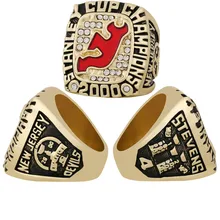 NHL 2000 New Jersey Devils Hockey Championship Ring Custom Alloy Men's High Quality Jewelry Fashion Ring Wholesale