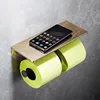 Brass, black, and gold double tissue holder [26cm]