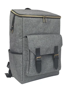 New Design Soft Handle Cooler Bag for Food Outdoor Travel Picnic Bags Insulated Cooler Backpack with Beer Opener