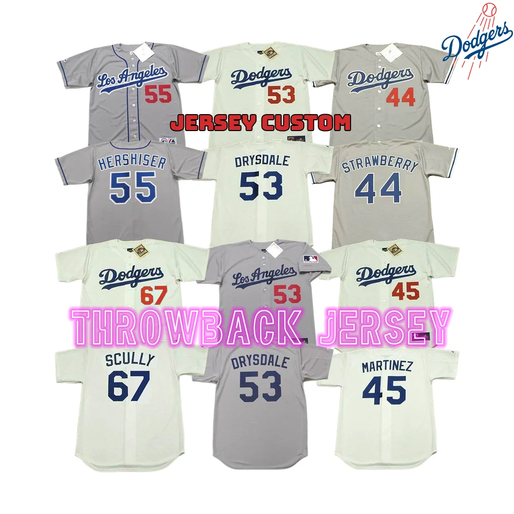 Wholesale Men's Los Angeles 45 Pedro Martinez 53 Don Drysdale 55