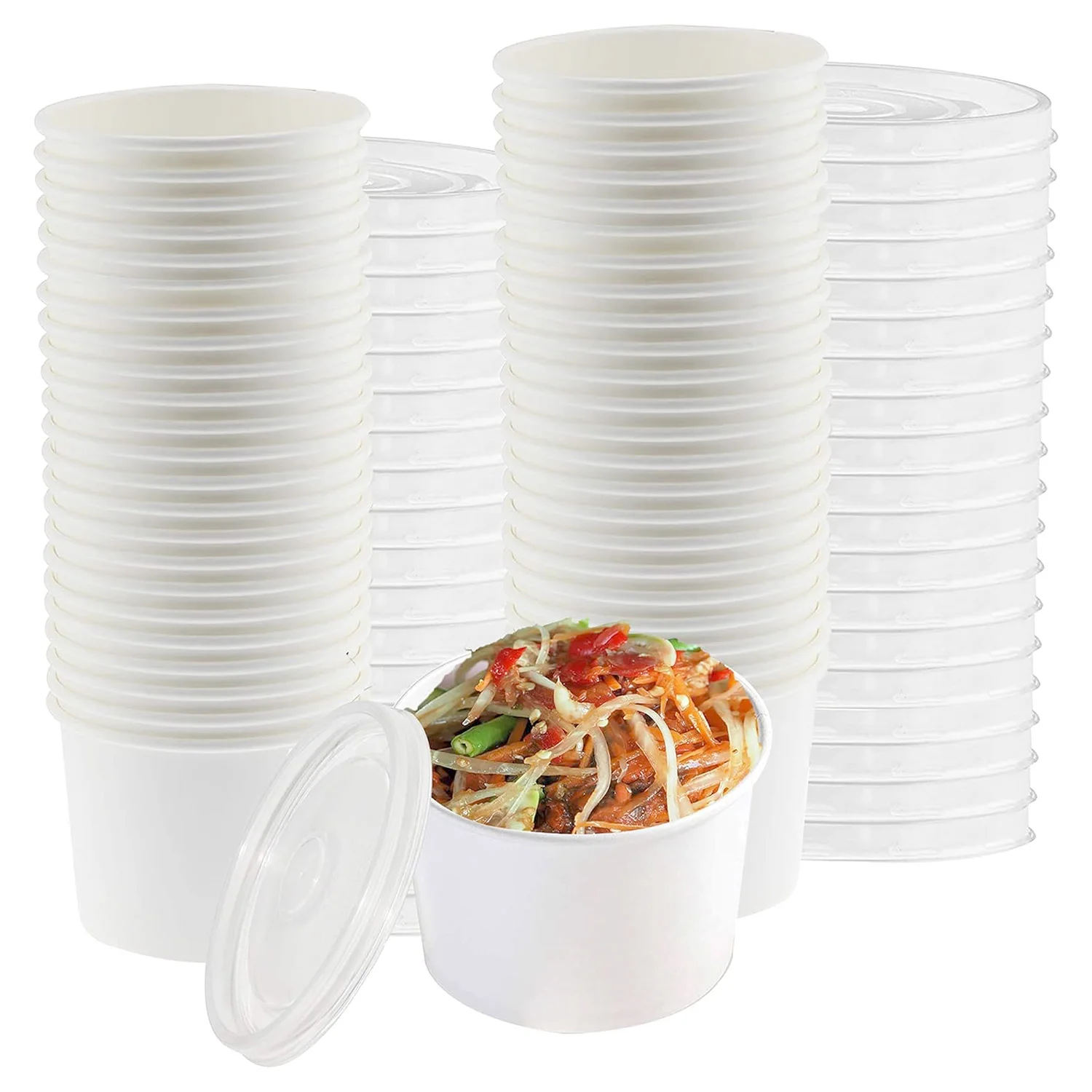 Kraft Paper Lunch Bowl Food Grade Disposable Paper Bowl for Takeaway