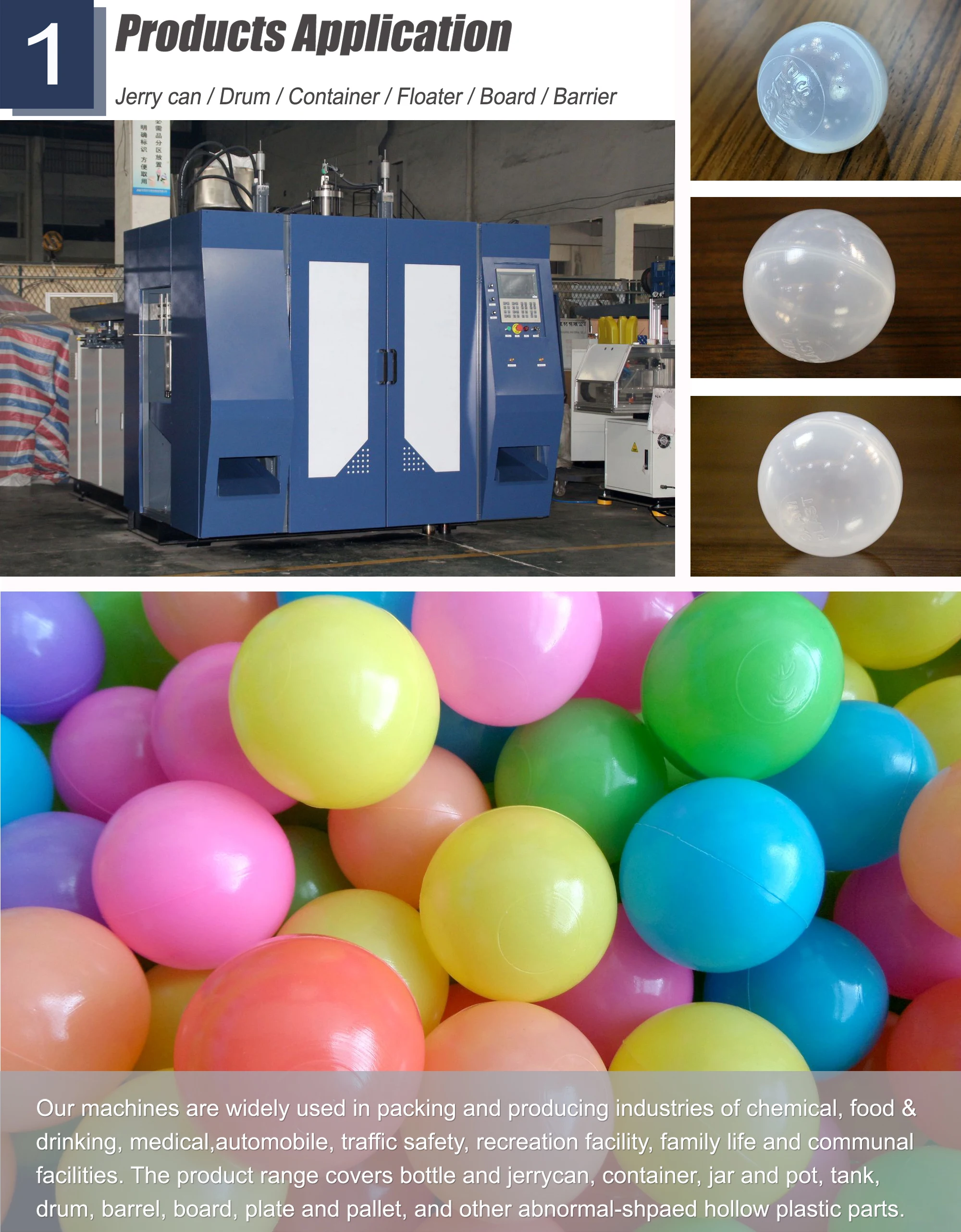 Small Ocean Balls Extrusion Blow Molding Machine Christmas Balls Toy