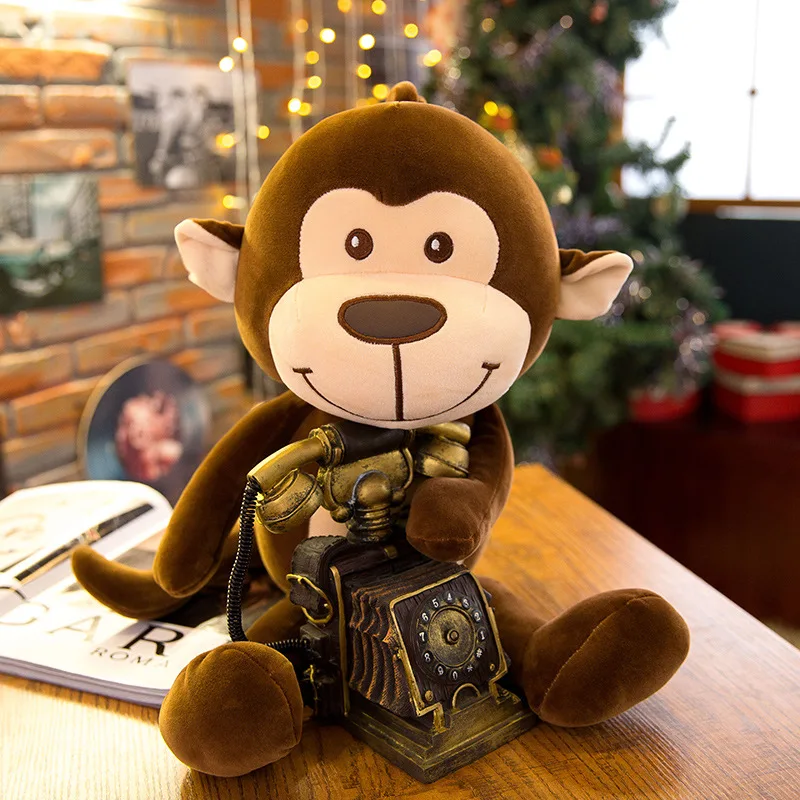 Customize Pirate Monkey Cuddle Plush Toy Soft Stuffed Cute Small Monkey Animal Toy Gorilla Soft Plush Toy