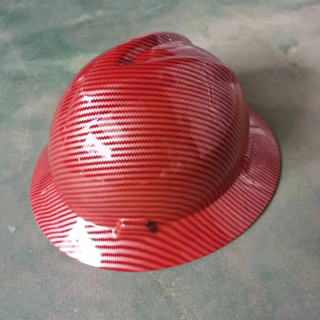 PE Safety Helmet Full Brim Lift Fiber Glass Hard Hat for Industrial
