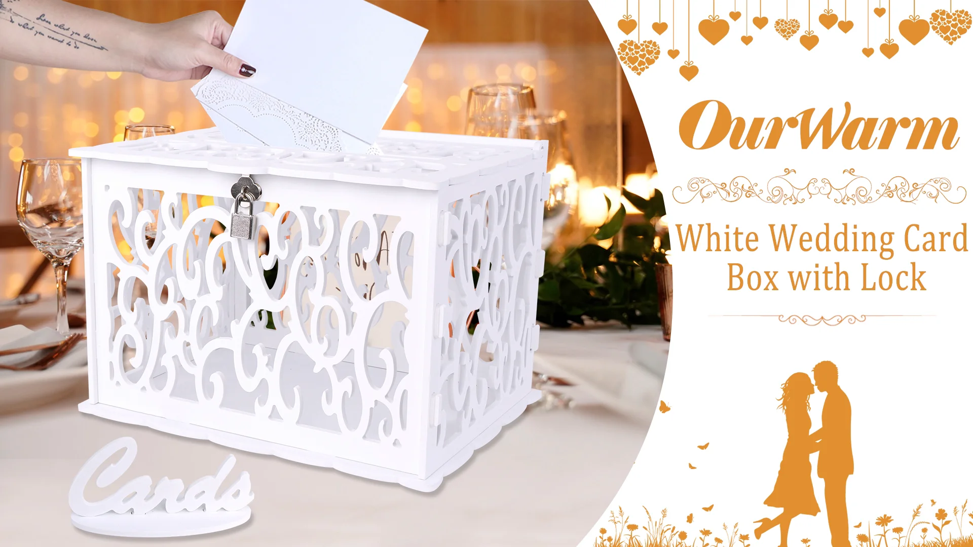 Ourwarm Birthday Party Supplies Wedding Decoration Money Box Diy Pvc