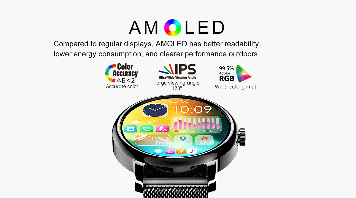 2024 New 1.43-inch Amoled Hd Screen Call Sports Music Lf35 Smartwatch ...