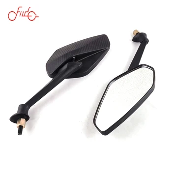 High Quality 8mm 10mm 2Pcs/Pair Motorcycle Mirror Scooter E-Bike Rearview Mirrors Electrombile Back Side Convex Mirror