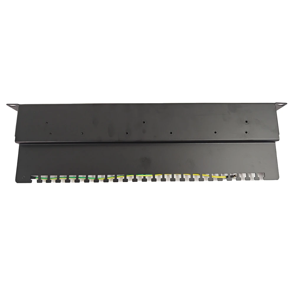 19" 1U 25-Port Voice Patch Panel, Cat5e/Cat6 RJ45 Network Rack Mount Panel for VoIP, Data Center, Office Wiring manufacture