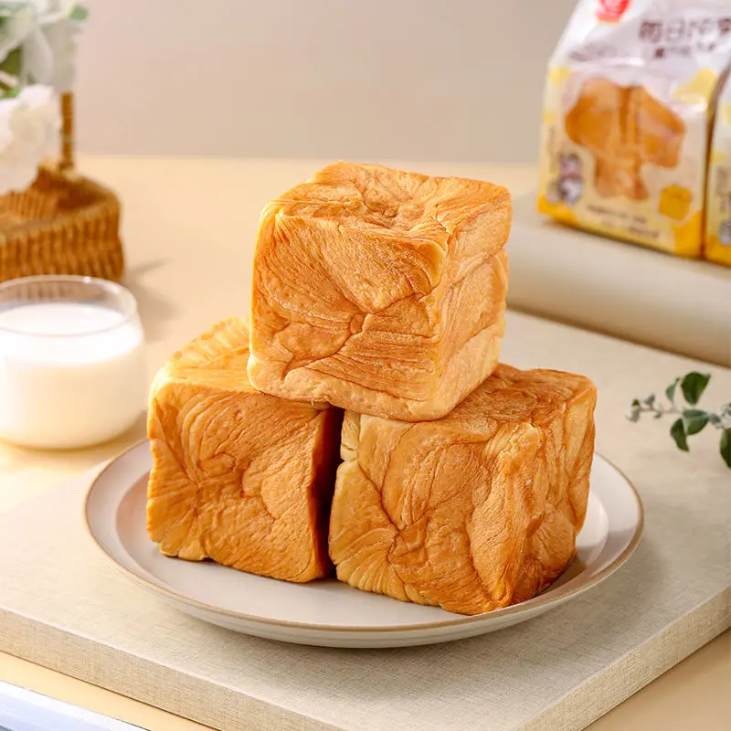 Оптовая продажа свежий хлеб завтрак торт офисный досуг закуска мгновенный китайский молочный тост