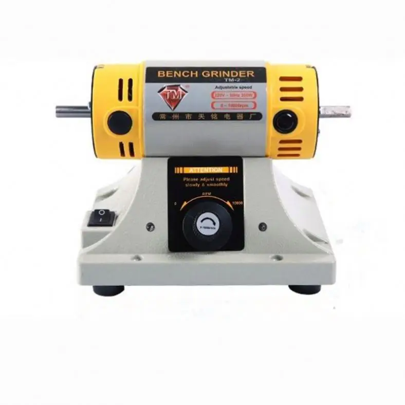 TEBAK 110/220V Polishing Machine for DIY Woodworking JadeJewelry Dental Bench Lathe Machine Motor Grinding Machine