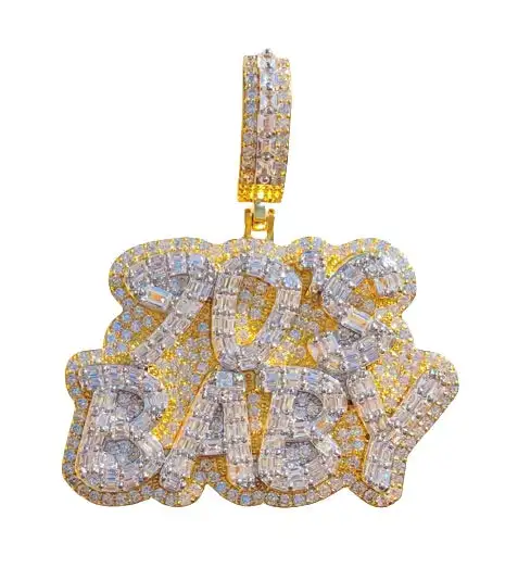 90'S BABY Pendant 2022 New Iced Out Bling Hip Hop Men Boy Cool