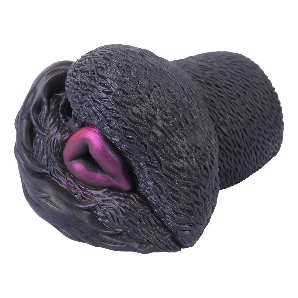 GEEBA Vibrating Male Masturbator Animal Dog Vagina Artificial Pussy Silicone Vaginal Anal for Penis Stroker Dog Vagina for Men