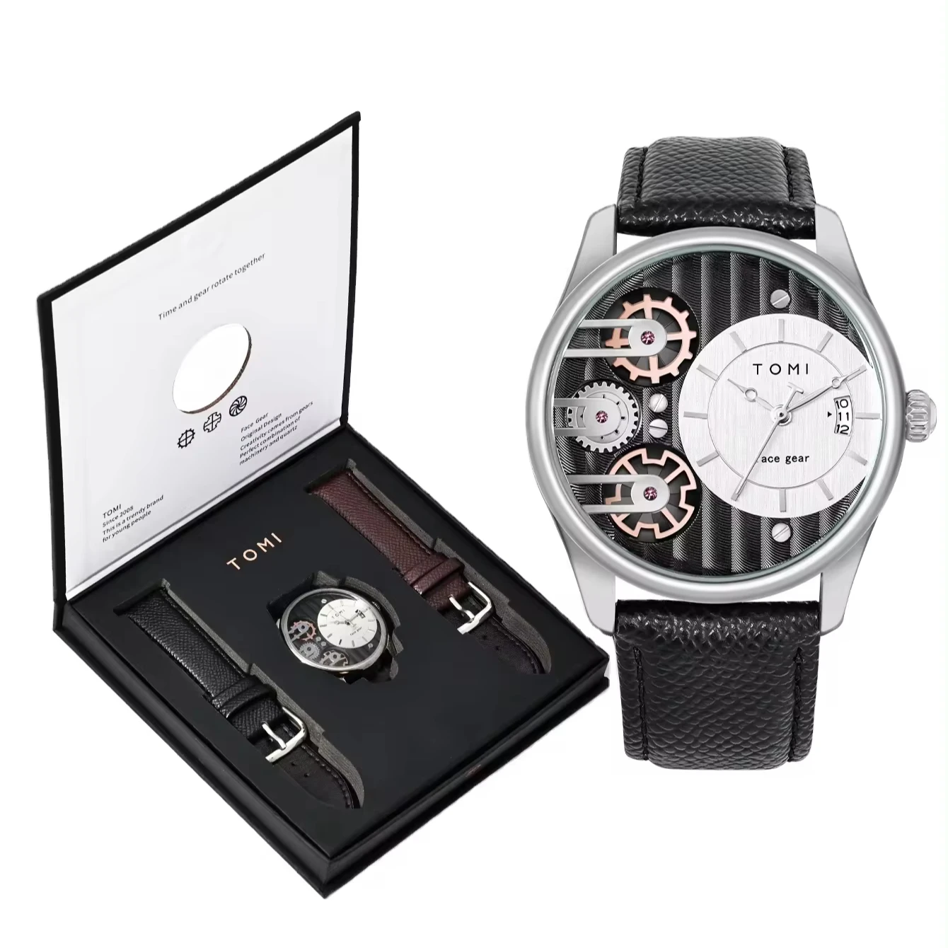 TOMI Men's Business Watch Set - Stylish & Functional