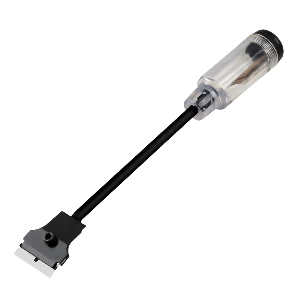 DCHOA Glass Cleaning Tool Sticker Removal Scraper Replaceable Blade Long Handle Razor Scraper