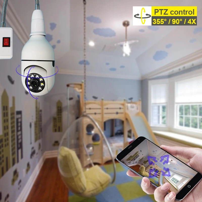 Yoosee App Pan Tilt Wide Angel View Cctv Light Bulb Camera Wifi Bulb Camera Buy Wifi Bulb