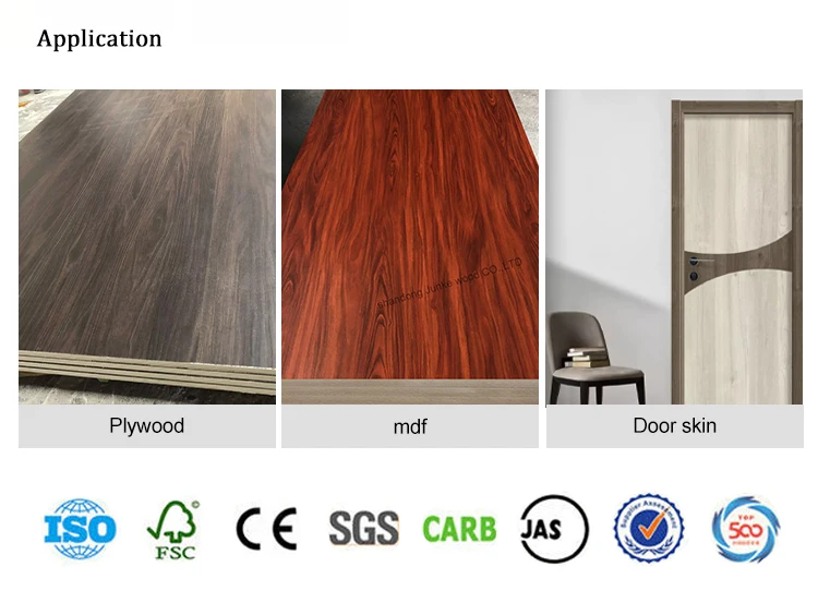 Laminated Veneer Paper Synchronous Melamine Paper Ev Veneer For Plywood