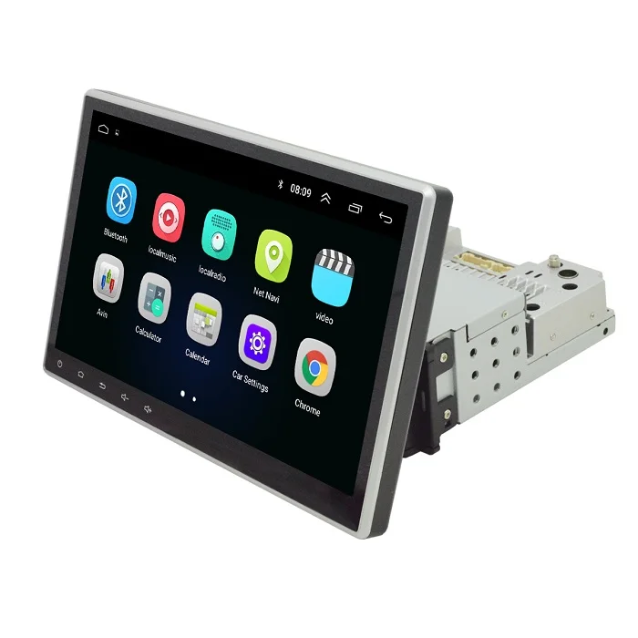 10.1 inch Adjustable Screen 1 Din Android 9.1 Car DVD Player Navigation with DVR
