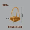 Round, flat-edged, single-layer baskets [10 pieces]