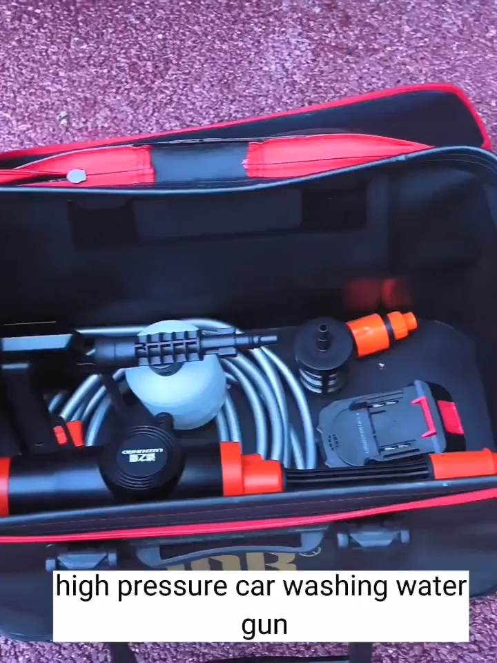 1500mah*5 Cordless Lithium Battery Rechargeable Car Washing Machine