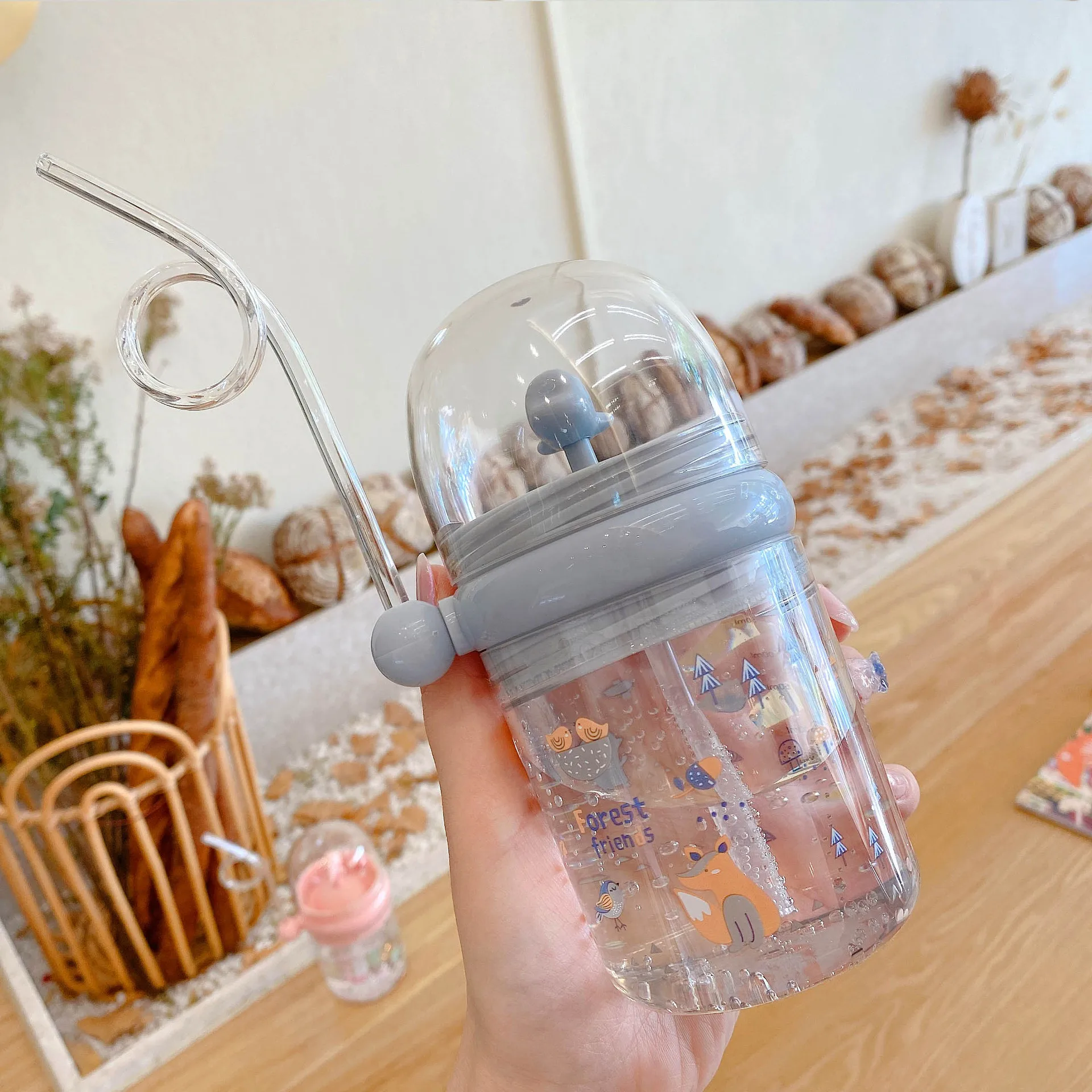 1pc 150ML Plastic Smoothie Cup, Classic Cup For Kitchen