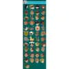 El set completo incluye 41 figuras (16 con nombres) (perforadas).
