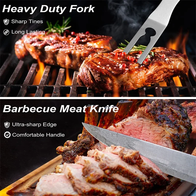 26 Piece Barbeque Tool Set Grill Accessories Bbq Grilling Set Knife