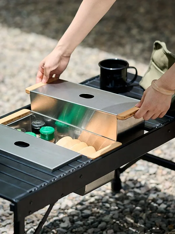 Naturehike Outdoor Camping Tableware Organizer Stainless Steel Storage