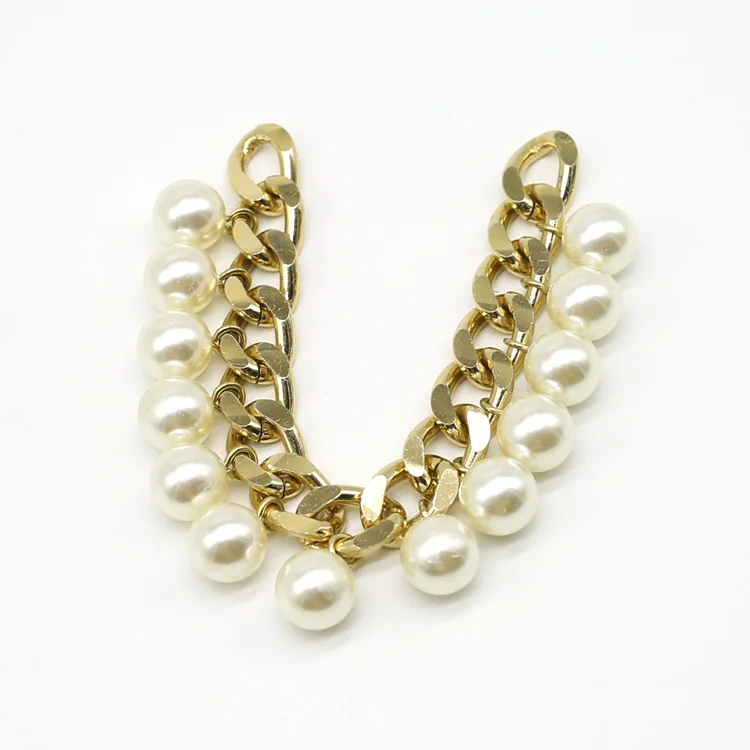 Pingente Para Sandálias,Venda Direta De Fábrica,Diy,Corrente De  Pérolas,Acessórios De Decoração,Dourado,Material Para Sapatos,Chinelos,Pingente  Superior Para Sandálias - Buy Pérola Cadeia Decoração Sapatos,Sapatos  Acessórios De Ouro-banhado Material De 