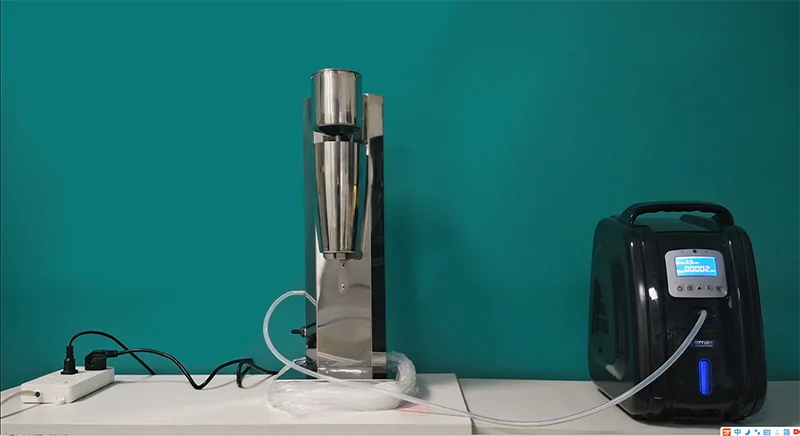 Small portable oxygen concentrator for oxygen cocktail