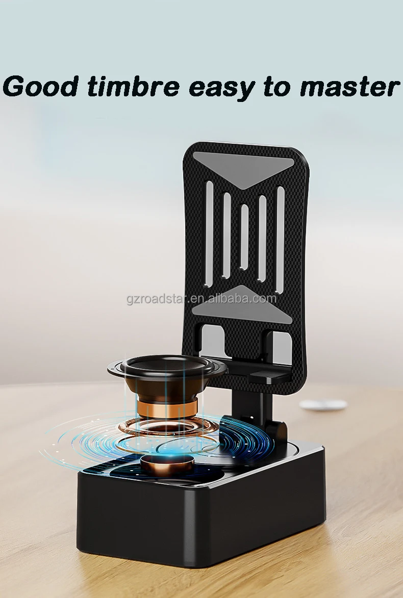 新款妈妈爸爸酷科技礼品电话架，带扬声器蓝牙电话充电器，适用于三合一高品质
