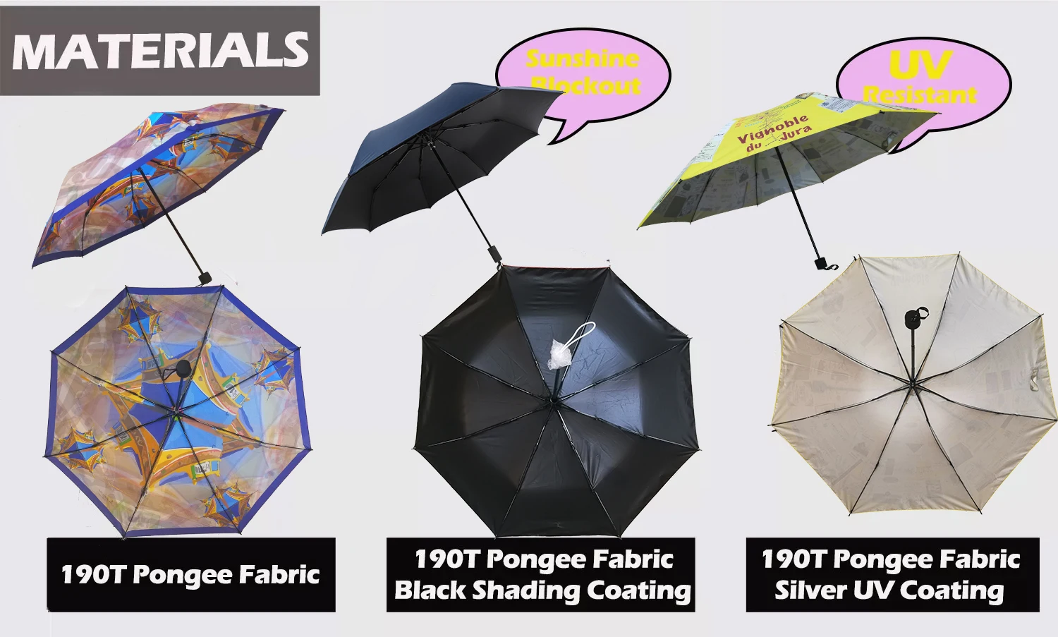 Cheap Made Promotional Uv Custom Umbrella With Logo Print Rain Anti-uv ...