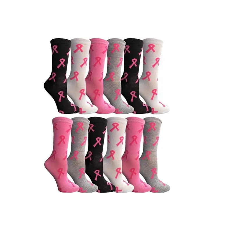 KT3-A345 Розовая Лента Рак молочной железы носки