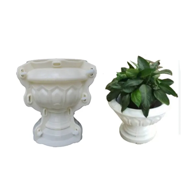 Custom Large Eight-Angled Flower Pot Mold ABS Injection Molding Hexagonal Concrete Planter Plastic Cement Moulds for Gardening