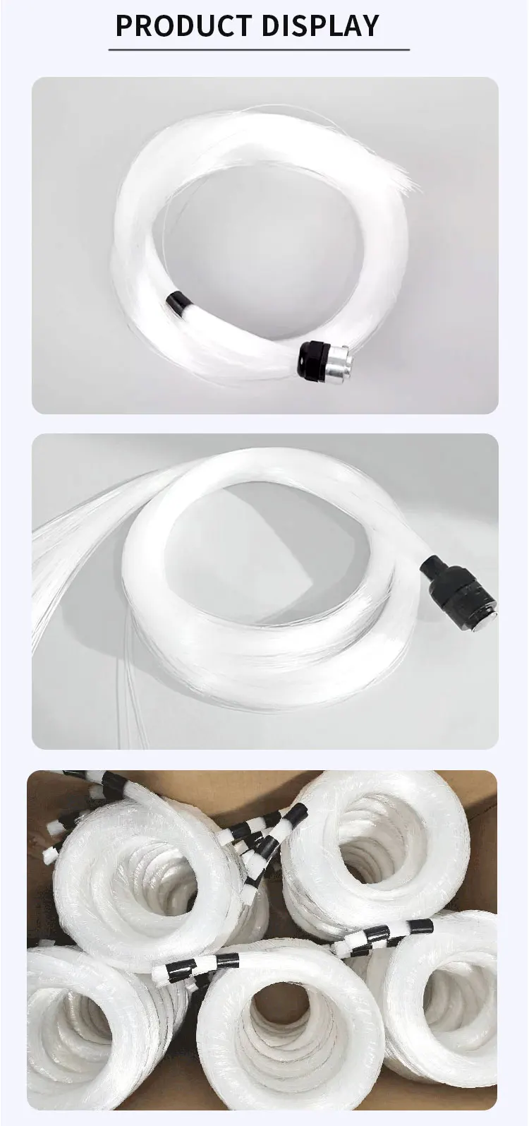 product-1-1 1.5mm*2m*300pcs Plastic Optical Fiber Star Ceiling Fiber Optic