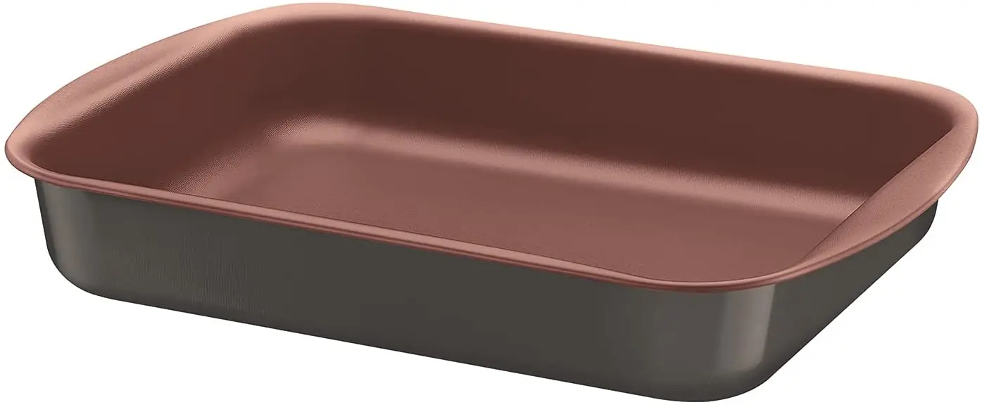 Rectangle Aluminum Nonstick 3pcs Roaster Pan Set Square Baking Pan for Oven square Bakeware