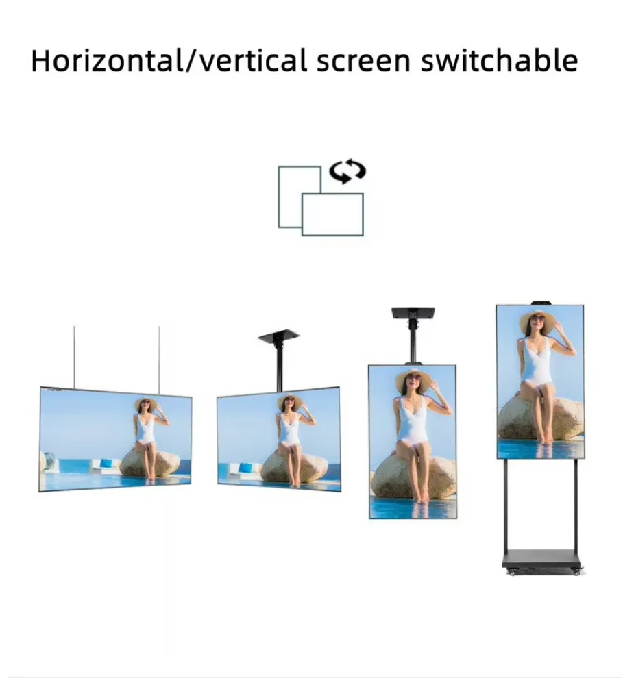 32 43 55 inch Hanging Lcd Advertising Machine High Brightness 1000-5000 Nits Stores Shopping Malls Digital Signage and Display supplier