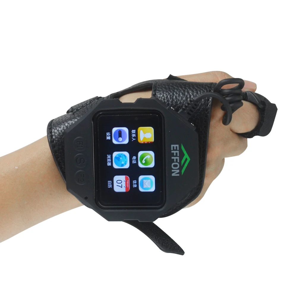 Finger Triggered Barcode Scanner Smart Watch Android Industrial Wearable PDA Convenient Smart Watches for Warehouse Logistics