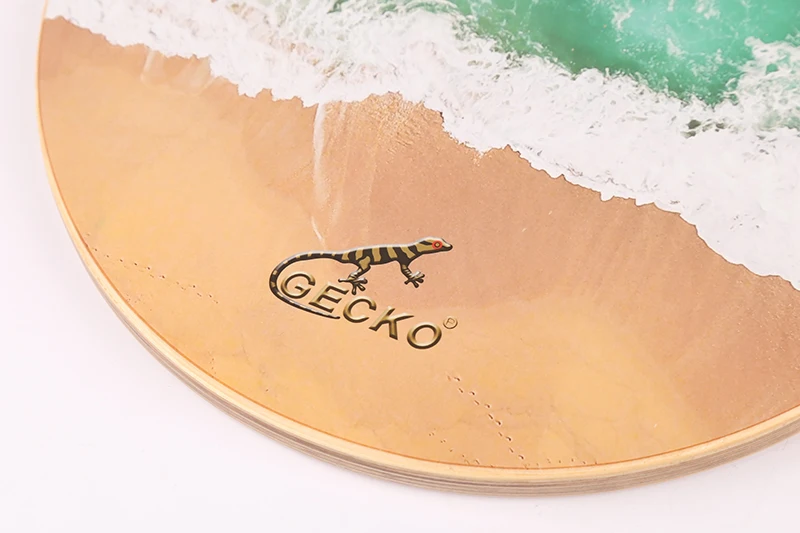 Gecko GH37 Cajon Sea Wave Drum Rounded Wooden Percussion Instruments Professional  Ocean Drum Flat Wooden Case Drums
