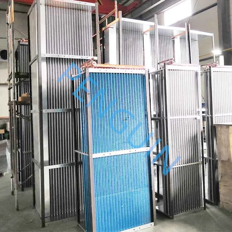 Copper Tube Aluminum Fin Water Cooled Condenser Coil Refrigeration