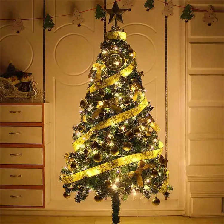 Battery Operated Colorful DIY Lace Light Christmas Led Glow Ribbon Lights for Home Xmas Tree Decorative