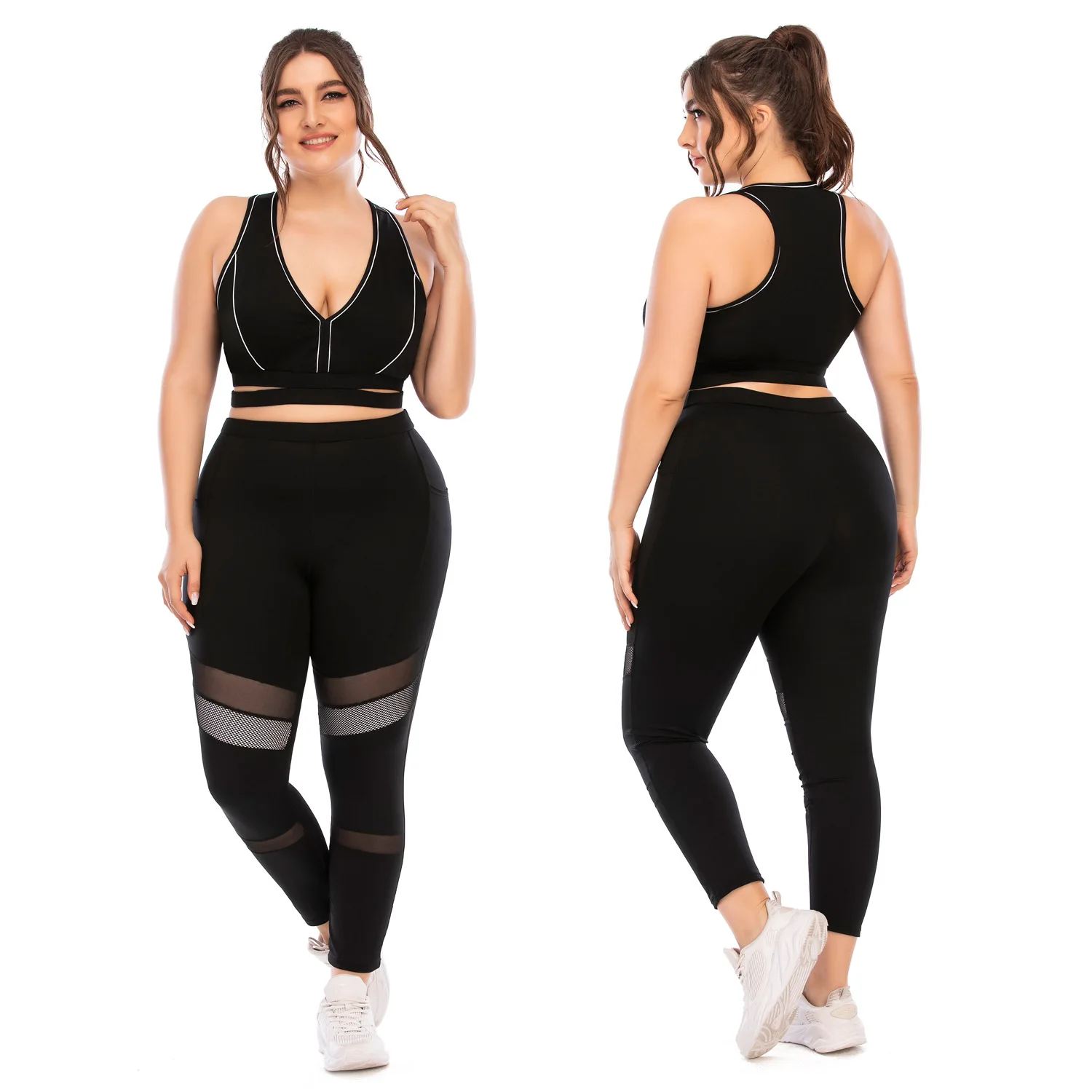 Plus Size Conjuntos Deportivos Roupa De Academia Women S Activewear Sets  2021 Gym Outfit Fitness Apparel Sports Wear Yoga Set - Buy Tenue Sport Ropa