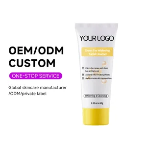 OEM Skincare Product Face Wash Gentle Foam Cream Deep Clean Pore Moisturizer Hyaluronic Acid Green Tea Whitening Facial Cleanser