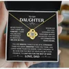 Collar (oro) + caja con tapa para tarjetas