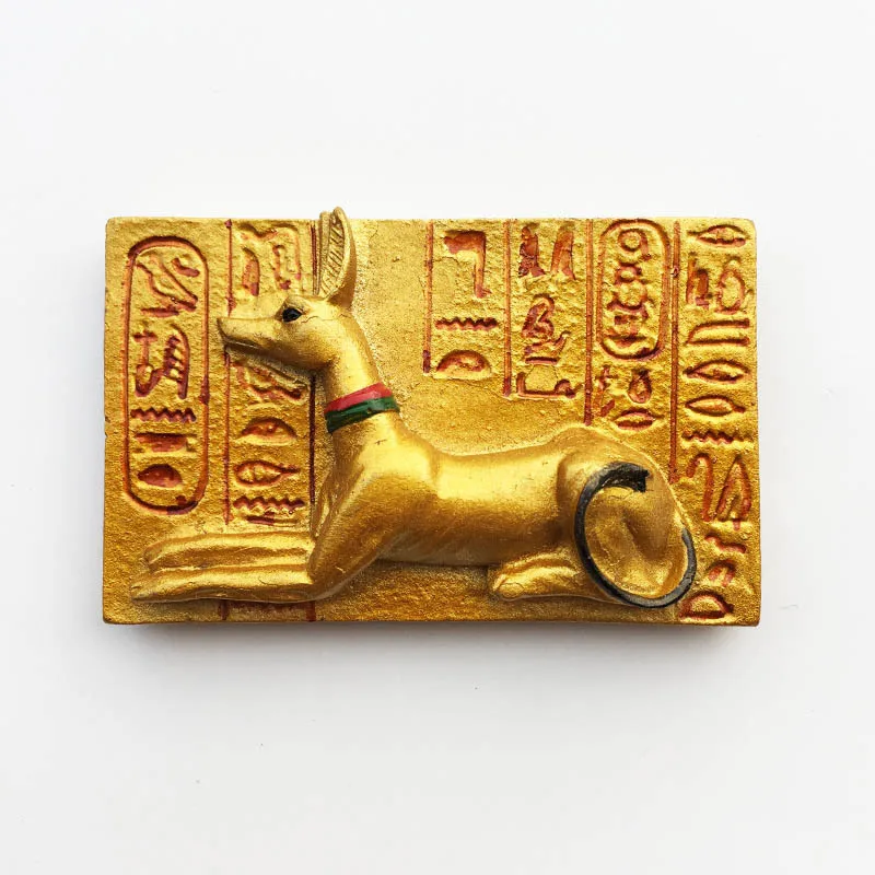 Calamita Frigorifero 3D – Khufu Sfinge E Piramide Cairo, Artigianale In Resina, Souvenir Egitto